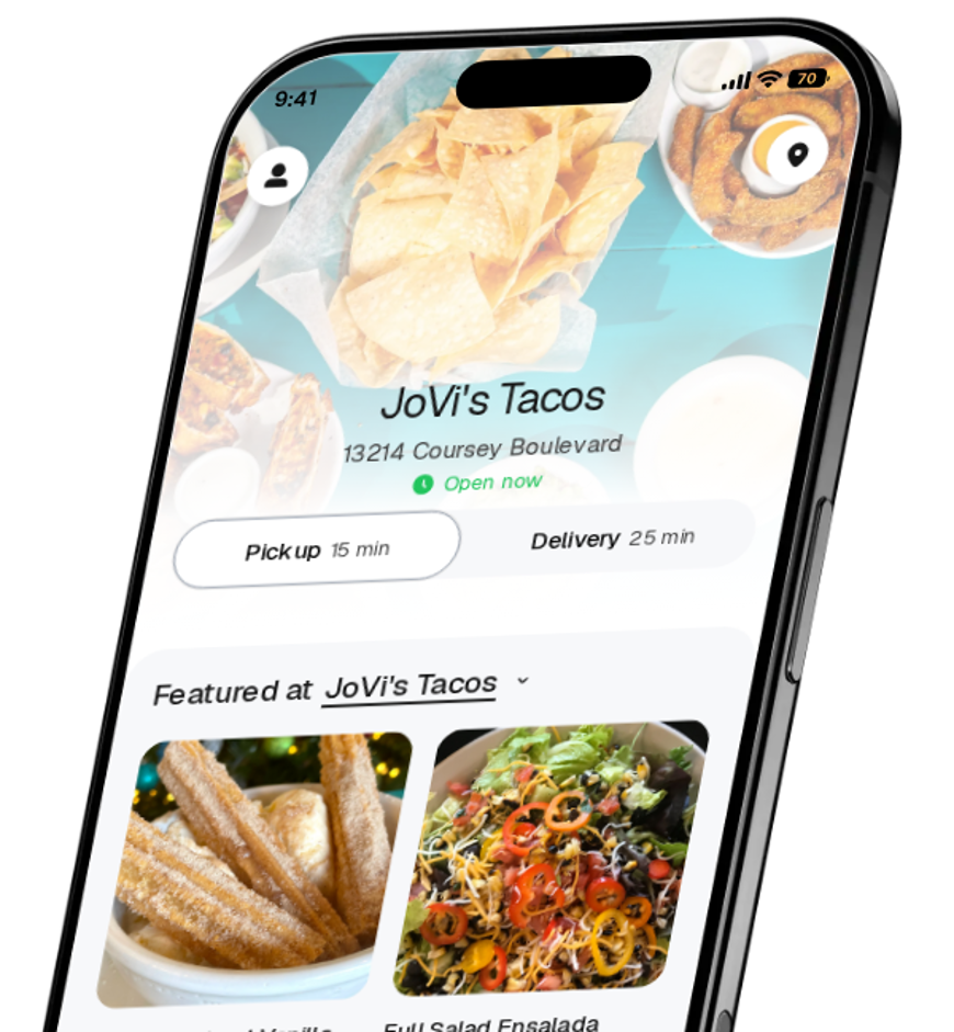 JoVi's Tacos app preview